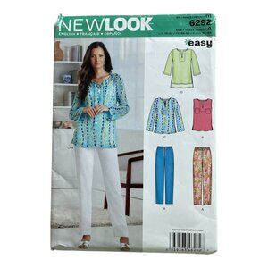 New Look Sewing Pattern 6292 Tunic Pants Sz 10- 22 FF Uncut 2014